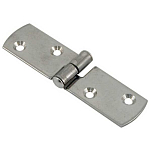 Euromarine 004431 Круглый шарнир из нержавеющей стали 2 единицы Silver 85 x 20 mm