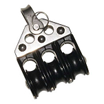 Viadana 7878013 4-6 mm Фиксированный тройной шкив Black