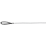 Trixie 14021 Nylon Loop Поводок Черный  Black