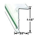 Купить Ap products 112-021574028 вставить край крыши 2.43 m Бесцветный Black 7ft.ru в интернет магазине Семь Футов