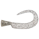 Купить Abu garcia 1550152 Svartzonker McMy Tail Запасной хвост Серый Silver Glitter 7ft.ru в интернет магазине Семь Футов