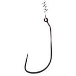 Mikado HJA03-1/0 Jaws Offset С винтовым техасским крючком Серебристый Silver 1/0 