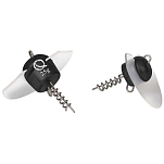 Quantum fishing 3149015 Screw Lip Джиг-голова 15 г Серебристый 15 g 