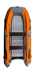 Надувная лодка ПВХ, RiverBoats RB 390 НДНД, ф/б, серо-оранжевый RB390NDFBGO