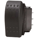 Blue sea systems 600461-unit Переключатель Contura II SPST Выкл./Мгновенное Вкл Black 11x10x4