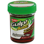 Berkley 1140587 Глоток Alive Angle Worm 30 Mm Пластиковые черви Золотистый Red Wiggler