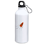 Kruskis MD4049S101K202 Rowing Boat 800ml Алюминиевая бутылка Бесцветный White