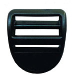 4water SP109025B2 Acetal Пряжка 2 единицы Серебристый Black 25 mm