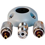 Talamex 14516452 Набор пластиковых кабельных разъемов VHF PL259 Серебристый Silver