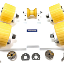 VC4 Roller piastra wide 4 rulli per supporto tender, Osculati 22.504.06
