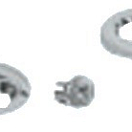 Handrail kit 2 plates + 2 screws, 41.907.00