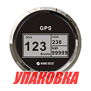 GPS-спидометр электронный, черный циферблат, нержавеющий ободок, выносная антенна, д. 85 мм, Marine Rocket (упаковка из 8 шт.) SMDGPS002BSMR_pkg_8
