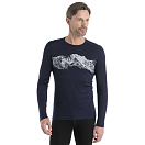 Купить Icebreaker 0A56QU401S Базовый слой с длинным рукавом 200 Oasis Crewe Remarkables Merino Голубой Midnight Navy S 7ft.ru в интернет магазине Семь Футов