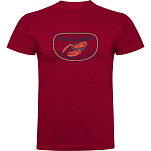 Kruskis CA655005116C072 Футболка с коротким рукавом Fresh Lobster Красный Dark Red 2XL