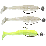 Swimy SWPLG5012150-CS Galfion Fat Shad 150 Mm+Cheburashka Rig 10g 12 Единицы Многоцветный CS