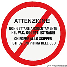 Toilet use label 35.453.82