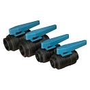 Купить Trudesign 1804835 шаровой кран Нейлон Black / Light Blue 5x8x12 2´´ 7ft.ru в интернет магазине Семь Футов