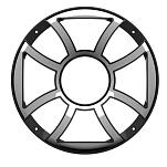 Wet sounds WETREV12HDXS-BGRILLE Rev 12HDXS Сетка  Black / Silver