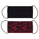 Pieces 17114975-black/detail2packbalckwithredhearts+solidblack-os лицевая маска Community 2 Единицы Black / Detail 2 Pack Balck With Red Hearts+Solid Black 10x5x5