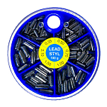 Energoteam 54136210 Ассортимент поводков Round Box Styl Серебристый Grey 0.35-0.5-0.7-1-1.5-2.1 g