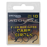 Drennan HEA0108 Acolyte Carp Circle Крючки С Одним Глазком Black 8