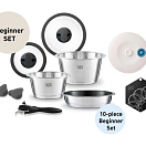 COOKVISION 6161042 NESTO Стартовый набор / 10 предм. / Кастрюли и сковороды