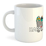 Kruskis 42611C307 Кружка Happiness 325ml  White