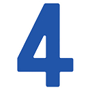 Купить Регистрационная цифра «4» для паруса Bainbridge SN230BU4 230мм синяя из самоклеящейся ткани 7ft.ru в интернет магазине Семь Футов