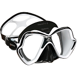 Маска для плавания из бисиликона Mares X-Vision Ultra LS 411052 черно-белый/черно-белый прозрачные стекла