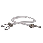 Euromarine 000707 Sandow Ocean 80 cm Крючок из нержавеющей стали. эластичная веревка 2 единицы Серебристый White 10 mm