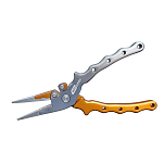 Cinnetic 310002 Aluminium Pro Straight Jaw Оранжевый  Grey 17 cm 