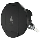 Купить Палубный душ Plastimo EZ Water 67542 Ø96х100мм вырез Ø70мм шланг 3м из белого пластика с чёрным корпусом из АБС-пластика и круглой жёсткой крышкой из чёрного АСА-пластика 7ft.ru в интернет магазине Семь Футов