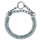 Купить Freedog FD4000860 Двойной ошейник-дроссель Серебристый Silver 2.5 mm x 65 cm 7ft.ru в интернет магазине Семь Футов