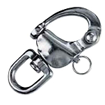 Plastimo 29898 Карабин с поворотной проушиной Серебристый Stainless Steel 70 mm 