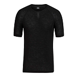 Rapha BLS01SSBLKLRG Базовый слой с коротким рукавом Merino Черный Black / Black L