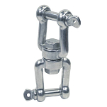 Euromarine EMMM084 A4 Двойная поворотная скоба Серебристый Grey 8 mm