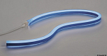 Световой LED кабель Neon Light водонепроницаемый IP68 24В 20Вт 2000мм синий свет, Osculati 13.702.24
