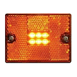 Seachoice 50-52891 Квадратный маркер светодиодный индикатор Коричневый Amber 73.02 x 53.97 x 23.82 mm