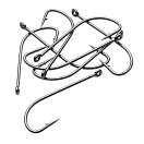 Купить Kinetic F627-007-040 Long Shank Крючки С Одним Глазком 10 единицы Серый Black 1/0  7ft.ru в интернет магазине Семь Футов