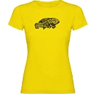 Купить Kruskis 11502302xxlk205 Женская футболка с коротким рукавом Grouper Tribal Yellow 30x25x2 2XL 7ft.ru в интернет магазине Семь Футов
