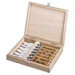 Opinel 2342 Nº08 Animalia Карманный нож. набор для сбора деревянной коробки 6 единицы Wood