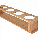 ARC 222 Держатель для бутылок из тикового дерева / 4 бутылки