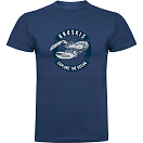 Купить Kruskis CA65500286C058 Футболка с коротким рукавом Lobster Голубой Denim Blue M 7ft.ru в интернет магазине Семь Футов