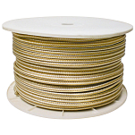 Seachoice 50-40160 Веревка с двойной оплеткой 183 m Желтый Gold / White 3/8´´ 