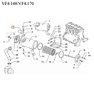 Купить Фланец теплообменника Vetus VFP01521 для двигателей VF4.140/VF4.170/VF5.220/VF5.250 7ft.ru в интернет магазине Семь Футов