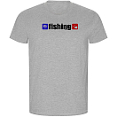 Купить Kruskis CA66900658K029 Футболка с коротким рукавом Fishing ECO Серый Heather Grey 3XL 7ft.ru в интернет магазине Семь Футов