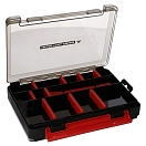 Купить Mikado UAC-H1907 коробка для приманок H1907  Black / Red / Smoke 20.5 x 14.5 x 4.2 cm 7ft.ru в интернет магазине Семь Футов