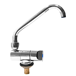 Elettrogas aravon 2424166 14 mm Поворотный кран из хромированной латуни Серебристый Silver 3/8´´ 