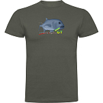 Kruskis CA65500538K044 Футболка с коротким рукавом GT Extreme Fishing Зеленый Dark Army Green 2XL