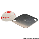 S.S. badge plus double sided tape sticker, 10.600.04